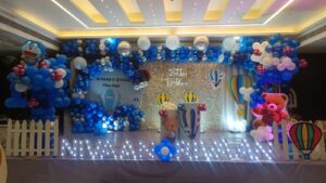 Birthday Decoration Teddy Beer & Parashute theme